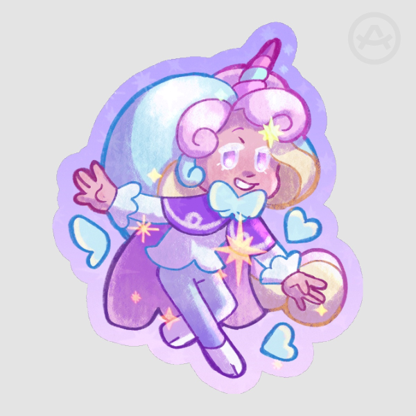 Cookie Run Cream Unicorn Cookie Die Cut Stickers