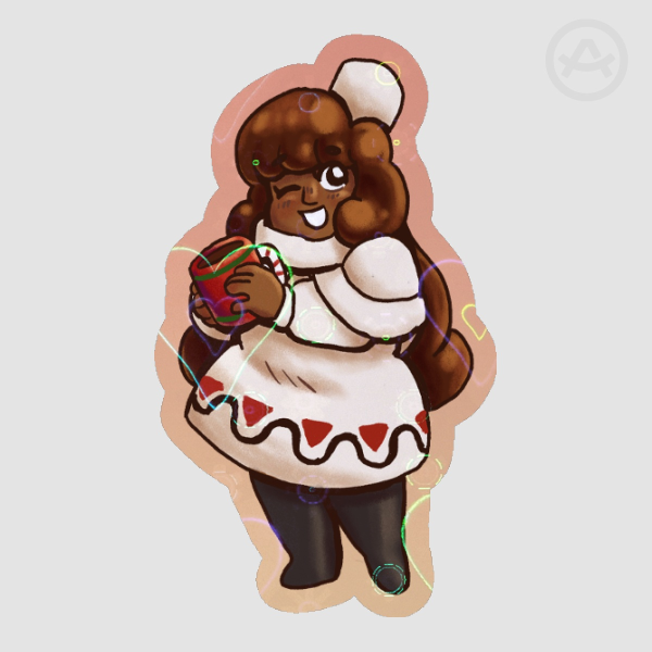 Cookie Run Cocoa Cookie Die Cut Stickers