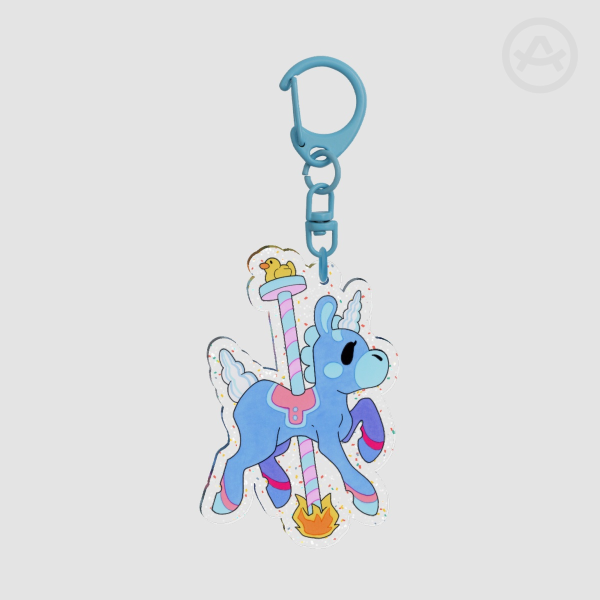 Glitter Acrylic Keychains