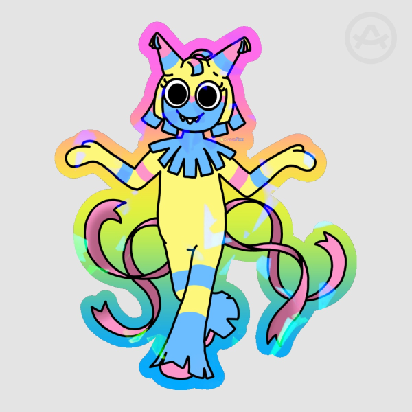 Yatta [Dandy's World] || Coloured Edge Die Cut Stickers