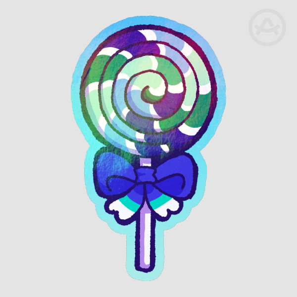LGBTQ+ Pride Lollipop Gay/MLM Die Cut Sticker