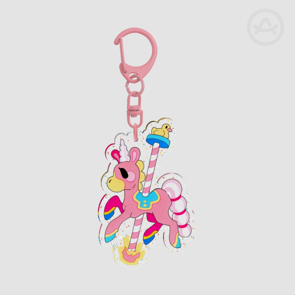 Glitter Acrylic Keychains