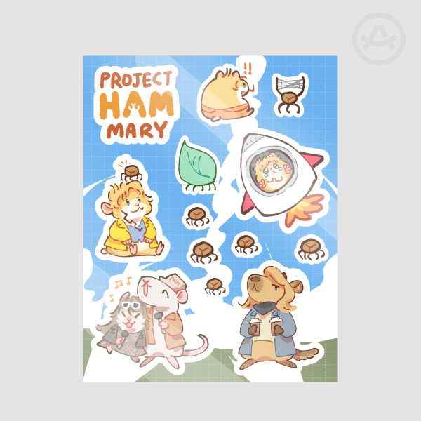 Project Ham Mary Sticker Sheet