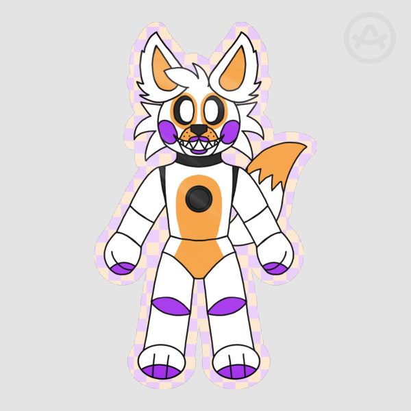 Lolbit [FNAF] || Coloured Edge Die Cut Stickers