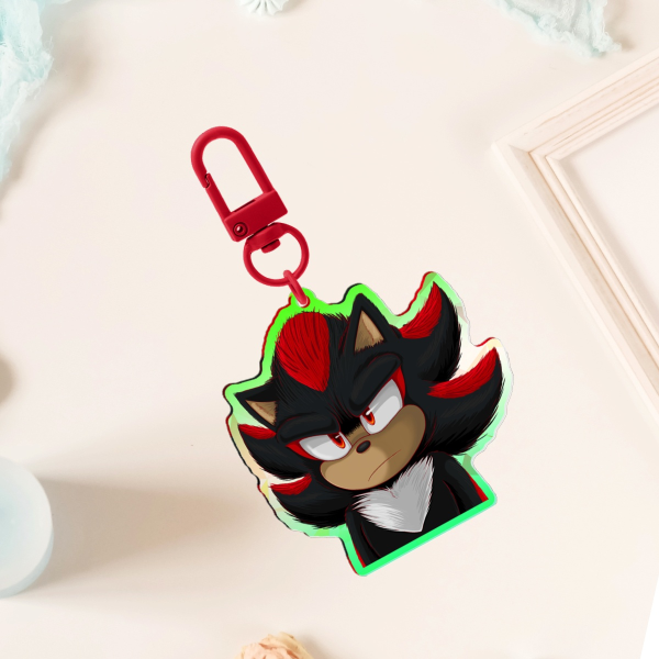 Movie Shadow Broken Glass Acrylic Keychains