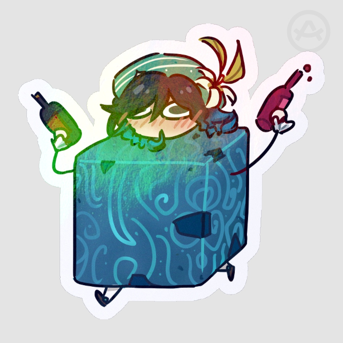 (Genshin Impact) Venti Cube Sticker