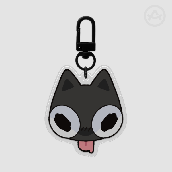 stupid cat keychain