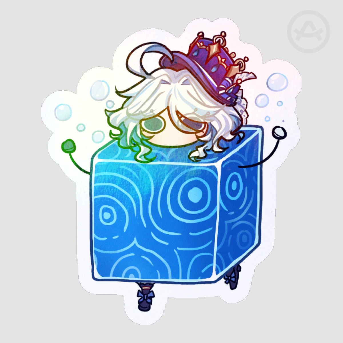 (Genshin Impact) Furina Cube Sticker