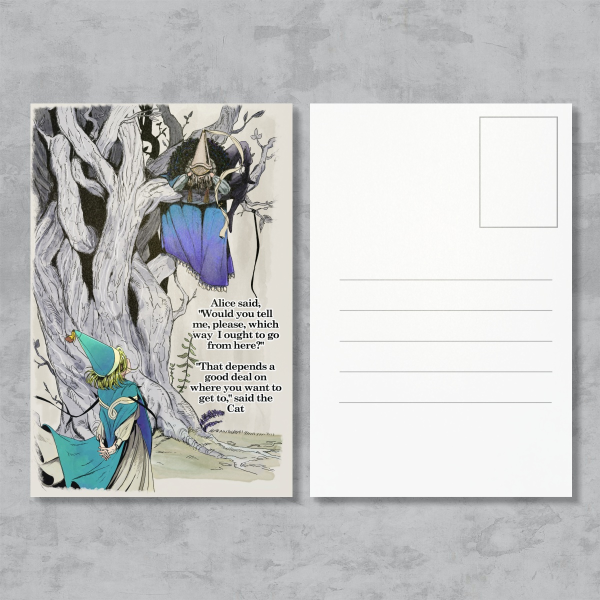 Witch Hat Atelier Coco and Iguin - pearled paper postcard