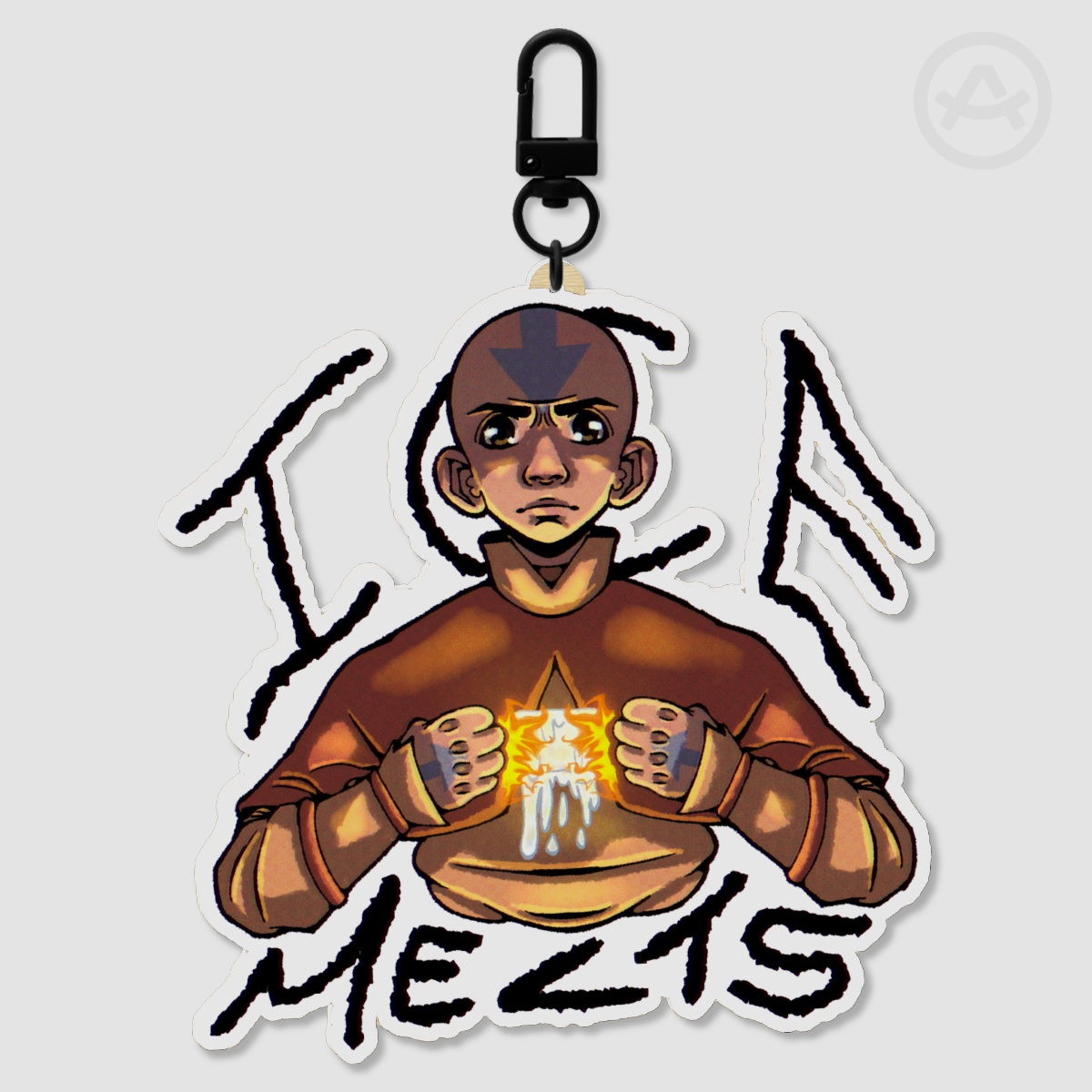 ICE Melts ATLA Wooden Keychain