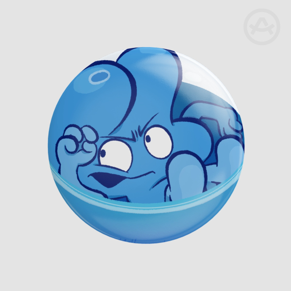 Gachapon Four Badge — BFDI Fan-merch