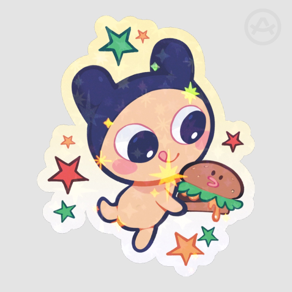 Hungry Mametchi Die Cut Sticker