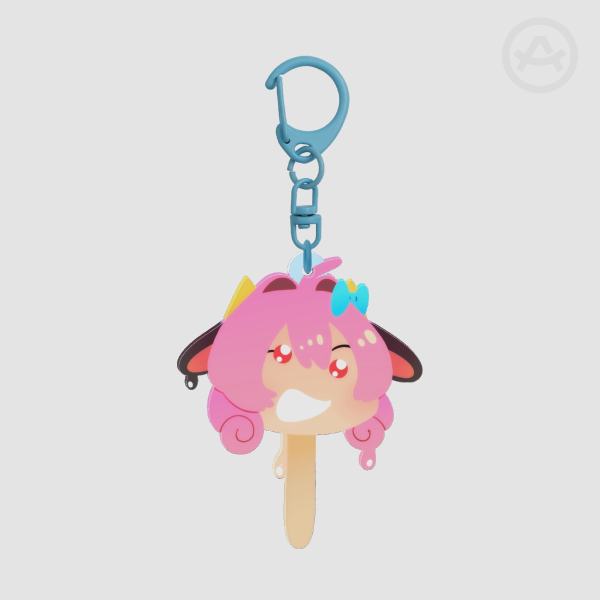 Momo Popsicle Acrylic Keychain
