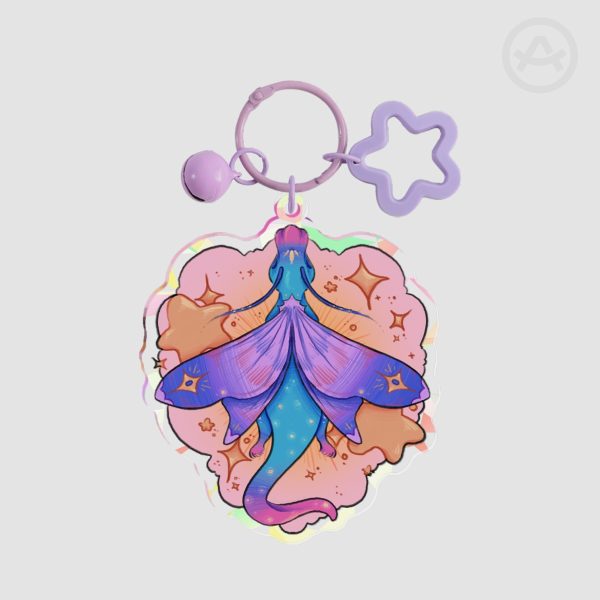 Starlight Dragon Sticker Keychain