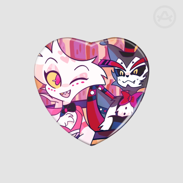 HuskerDust Heart Badge