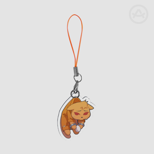 Milk powder kitten phone charm