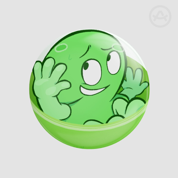 Gachapon Two badge — BFDI Fan-merch