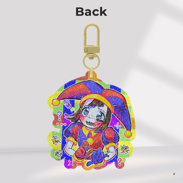 Pomni ~ TADC ♡ glitter acrylic keychain