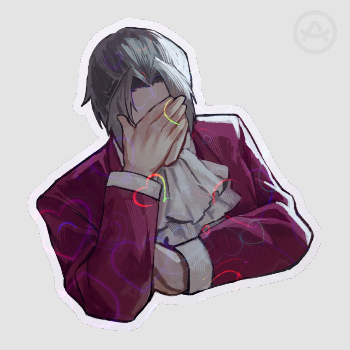 Edgeworth Facepalm Sticker