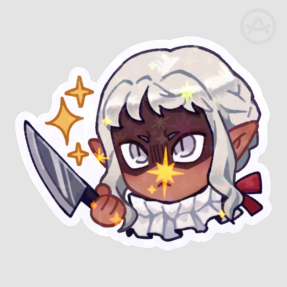 Thistle Knife Sticker