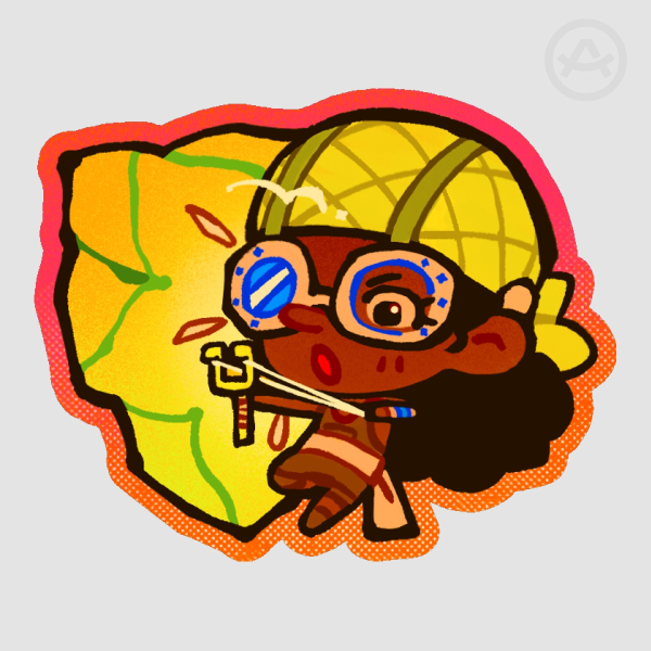 Star Fruit Usopp Die Cut Stickers