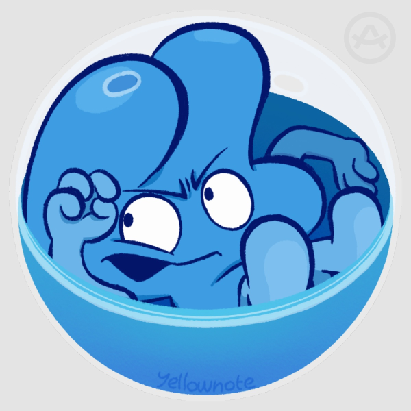 Gachapon Four Sticker — BFDI Fan-merch