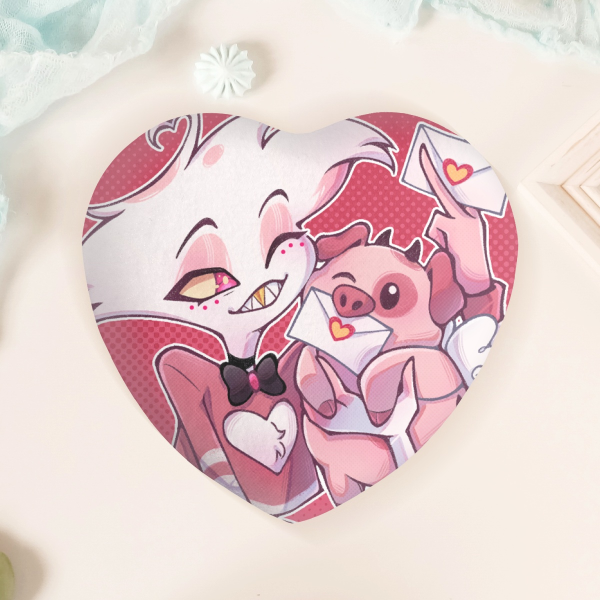 Angel Dust & Fat Nuggets Plush Badge ✦ Hazbin Hotel