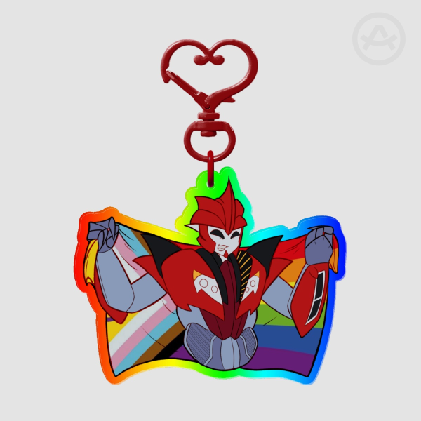 Knockout pride flag Keychains