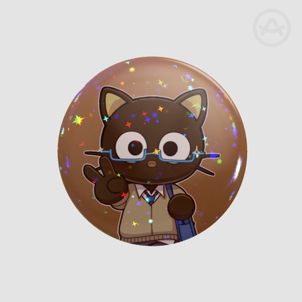 Chococat school button