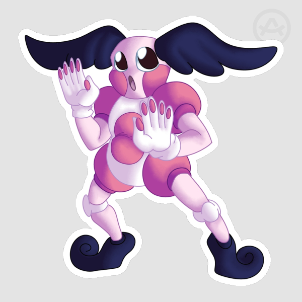 Mr. Mime Matte Sticker