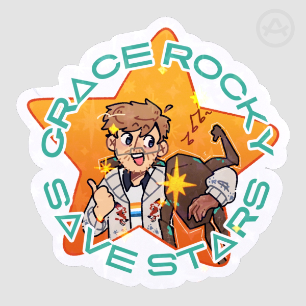 GRACE ROCKY SAVE STARS Sticker