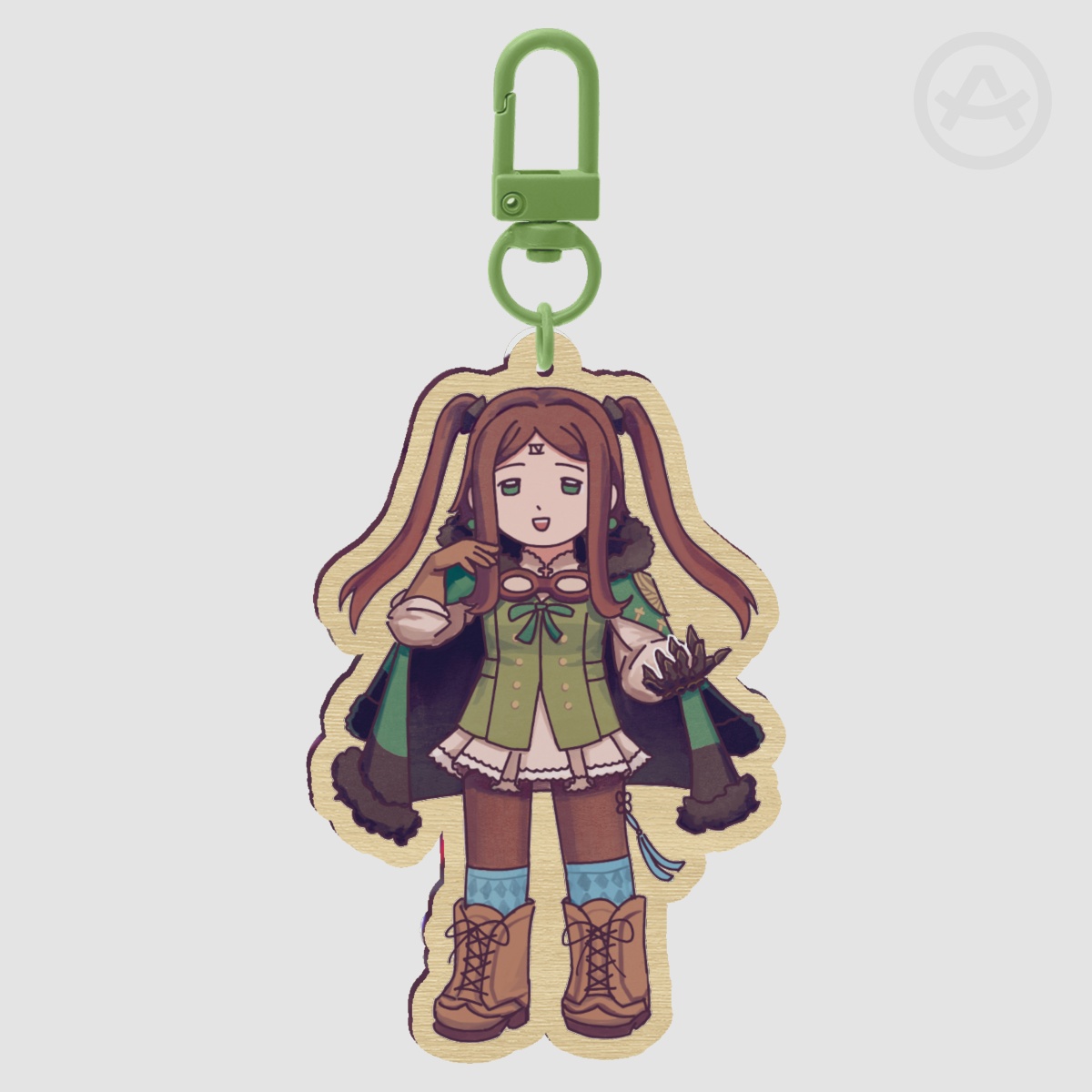 Four Wooden Keychain