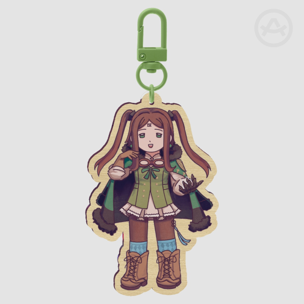 Four Wooden Keychain