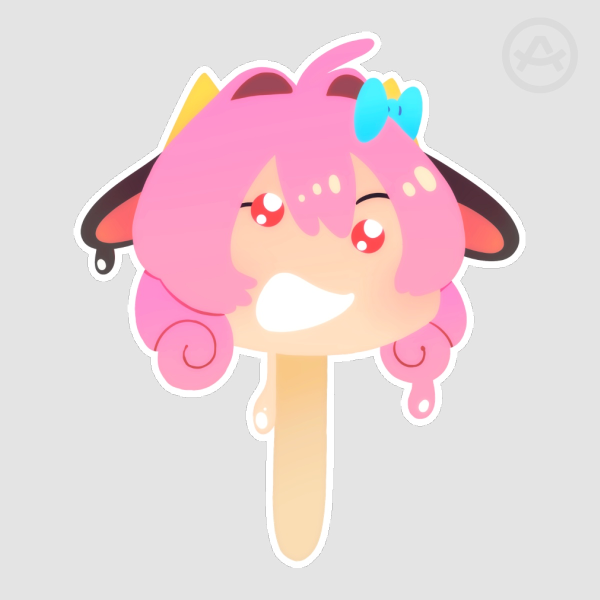 Momo Popsicle Die Cut Sticker
