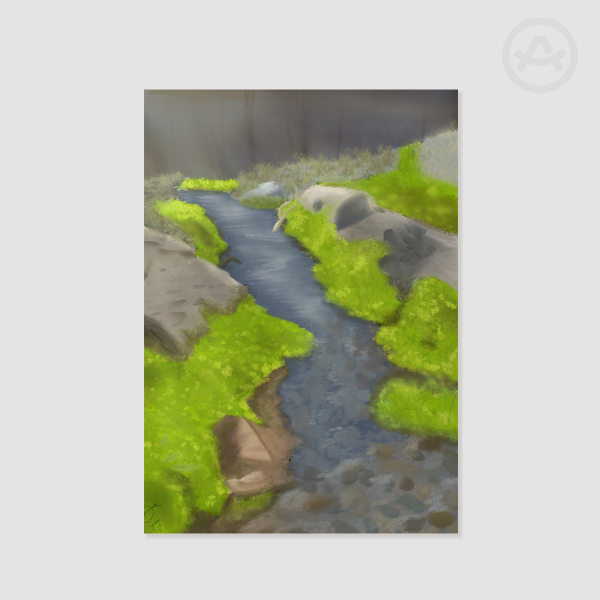 "Creekside Reverie" Medium Poster