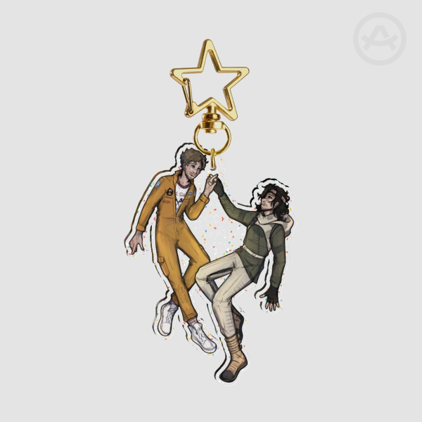 Bloody Mary Glitter Keychain