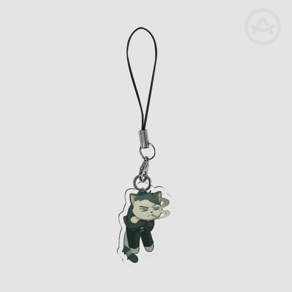 Mob boss kitten phone charm