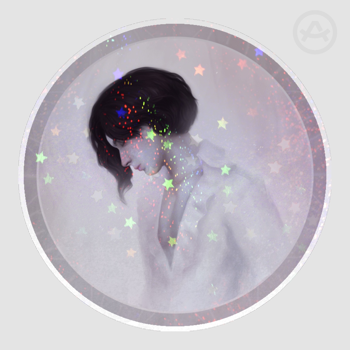 Ivory - Holo Star Sticker (Small)