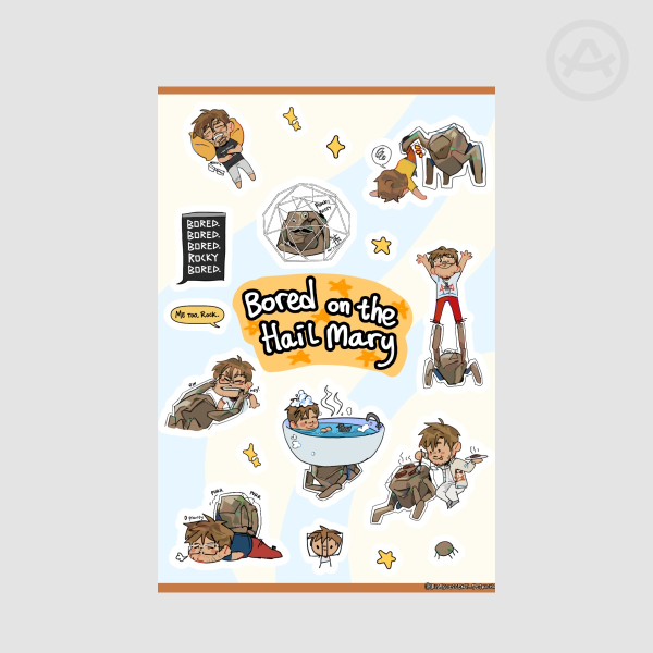 Bored on the Hail Mary Sticker Sheet