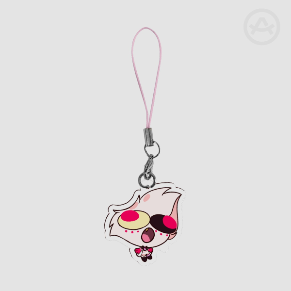 Hazbin Hotel Angel Dust phone charm