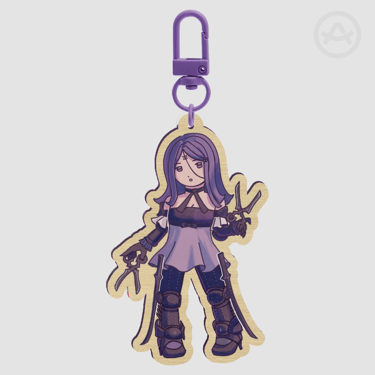 Three Wooden Keychain