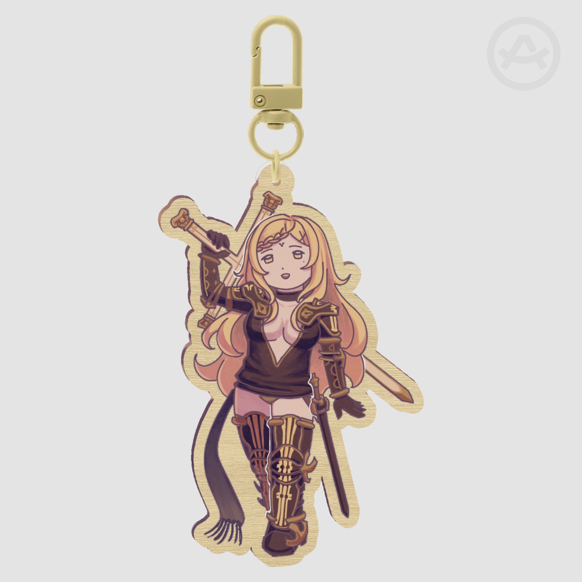 Five Wooden Keychain
