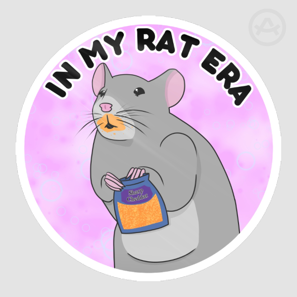 Rat Era Round Sticker