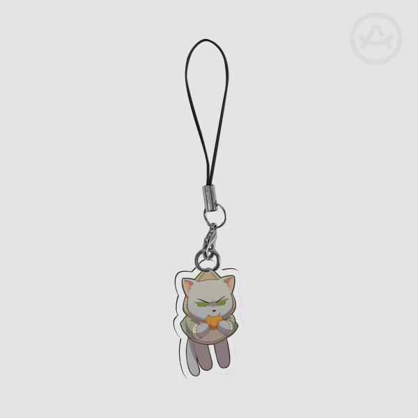 Doppelgänger kitten phone charm