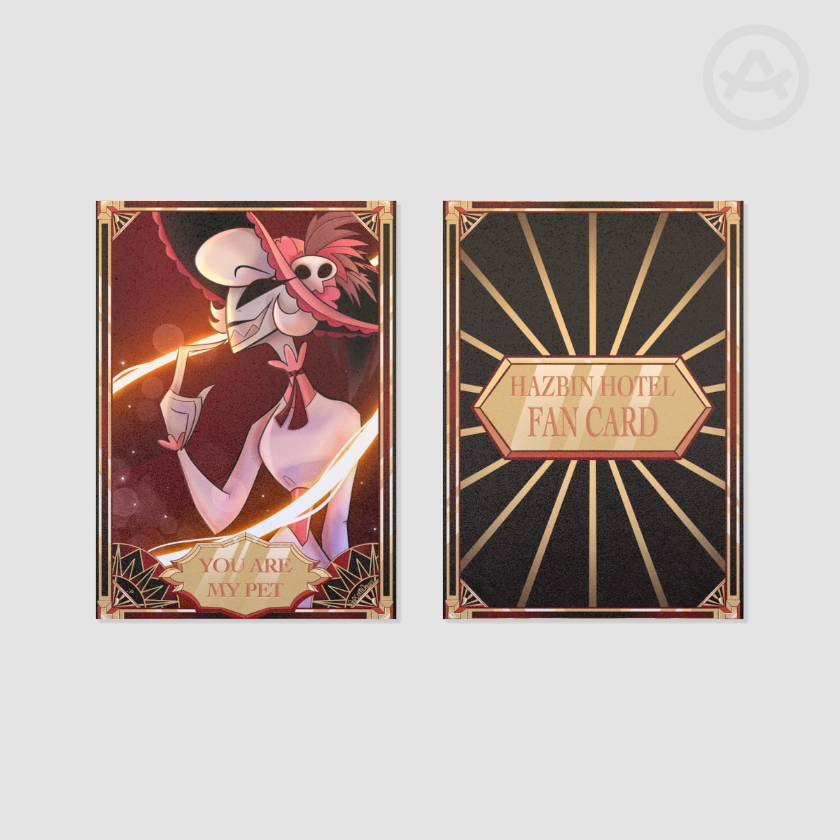 You Are My Pet” Hazbin Fan Trading Card by PopcornDraws - ACGGOODS