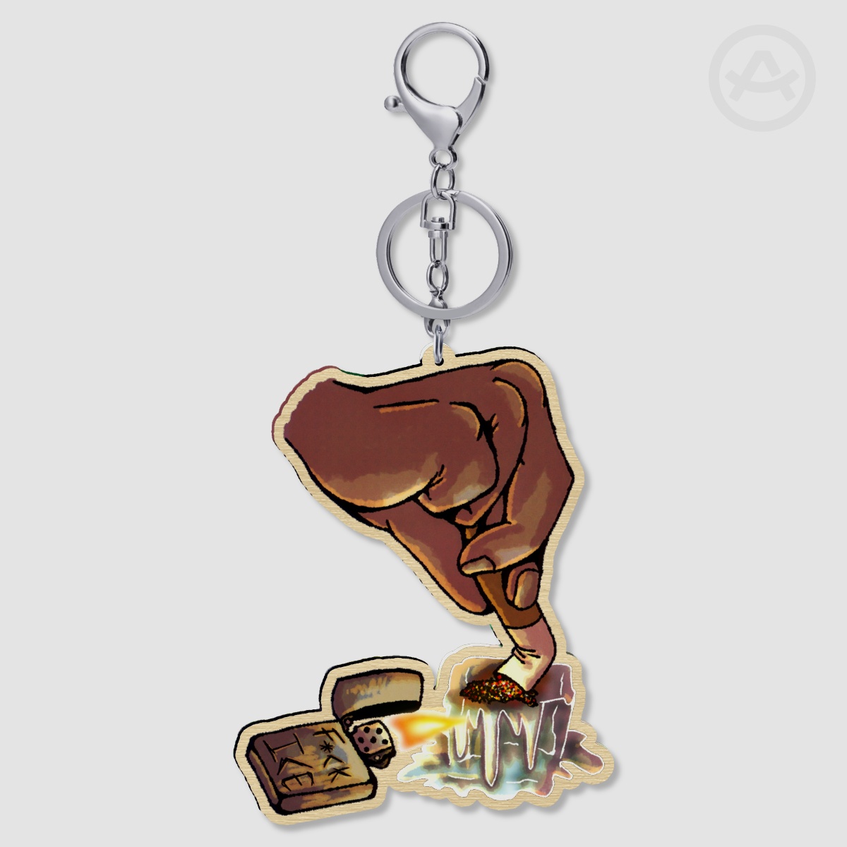 F*ck ICE Wooden Keychain