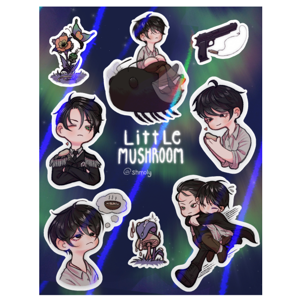 LITTLE MUSHROOM STICKER SHEET