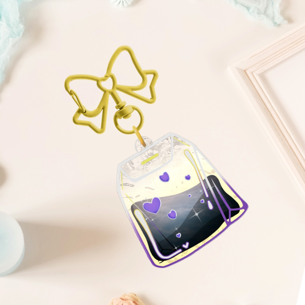 LGBTea Bag - NonBinary Ripple Acrylic Keychains