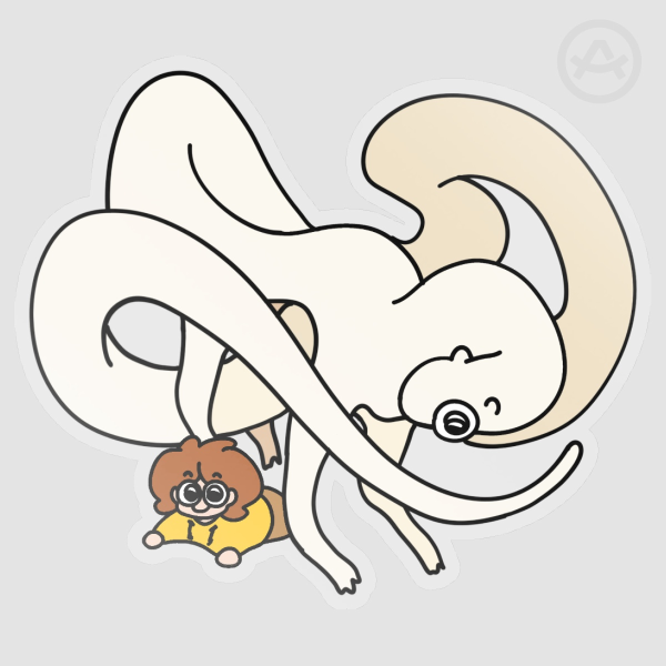 Noodle Obee x Sprawled Kippy Sticker