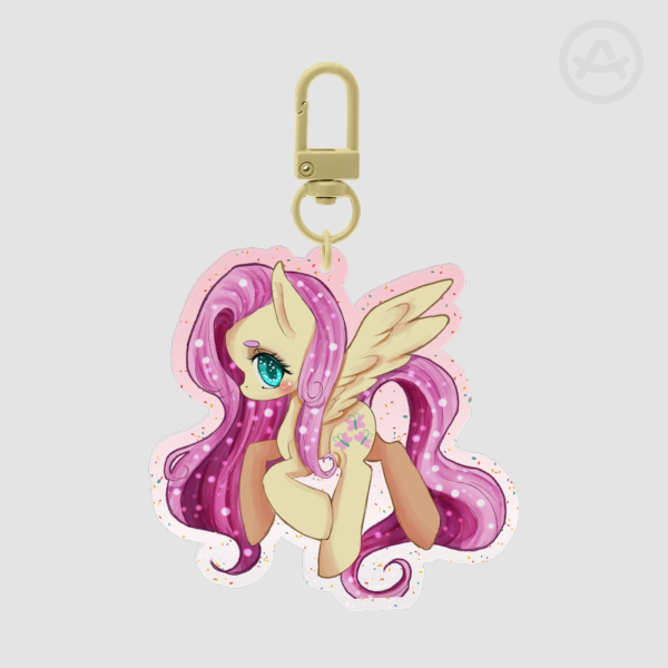 Fluttershy [Colored Edge Acrylic Keychains]